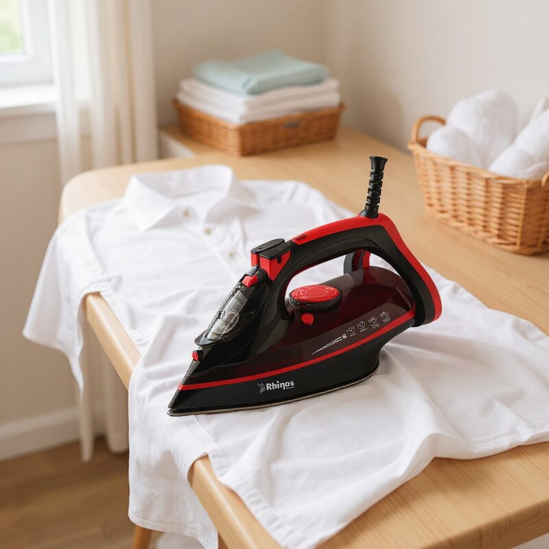 Fer à Repasser a Vapeur Céramique STEAM IRON 2800W Rhinos GTM-31 Rouge