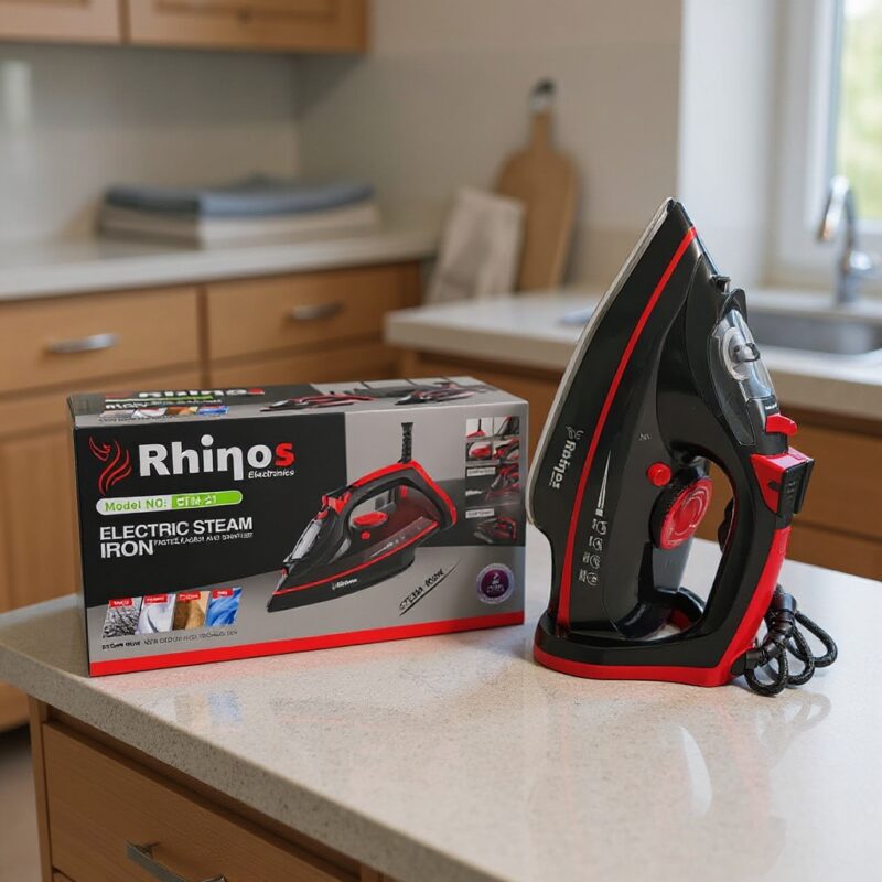 Fer à Repasser a Vapeur Céramique STEAM IRON 2800W Rhinos GTM-31 Rouge