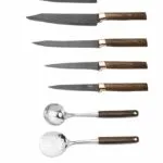 Set de 9 pcs couteaux de cuisine + Support 9PC – أدوات المطبخ