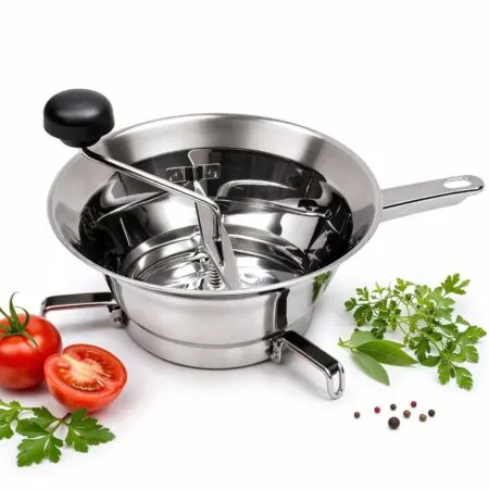 Moulin a légumes inox Manuel avec 03 Passoir 24 CM 9"3/4