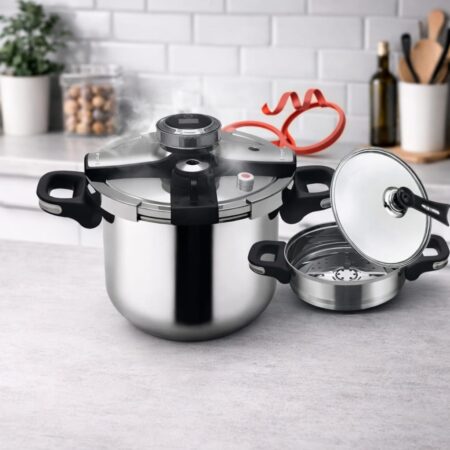 Cocotte 10 L 5 pcs En inox 18/10 avec minuteur Nardi