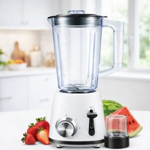 Blender En plastique 2 en 1 - 400W 1.5 L + Moulin Multismart MS-BD1101