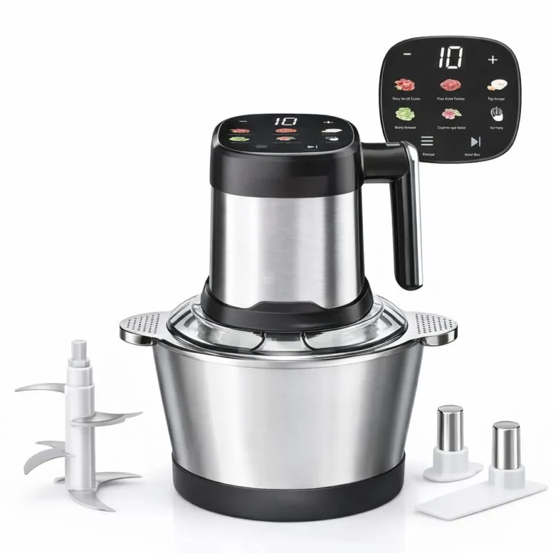 Hachoir inox Digital Multifonction 3L 06 Lames 500W Multismart MS-FC2413