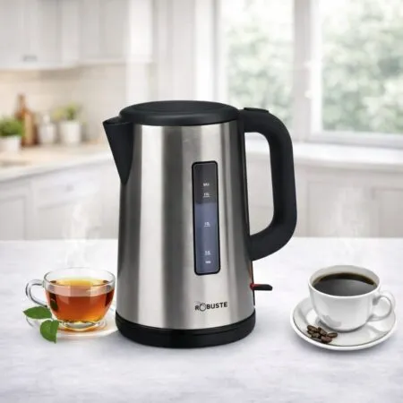 Bouilloire inox Sans Fil 1.5 L 2200W avec Filtre Robuste WK8239 S