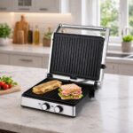 Panineuse inox XL 2000W Ouverture De 90° Et 180° KitchenLab KT-SM-002 – شواية كهربائية كيتشن لاب 2000 واط إينوكس KT-SM-002