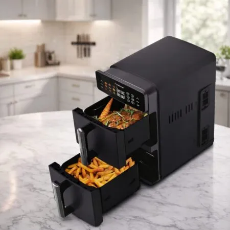 Air Fryer Double Stack 2en1 2400W 10L + écran tactile couleur Multismart | MS-AF2310