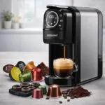 Cafetière 3 en 1 Multi-Capsules et Café poudre 20 Bar 1400W Sonashi SCM-4984 – آلة قهوة سوناشي 1400 واط SCM-4984
