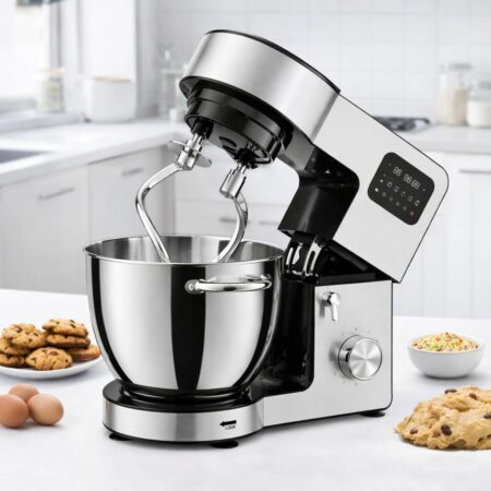 Petrin inox Double Crochets 8.3L 2000W programable  Multifonctions avec 04 Accessoires Brandmann BR-STM-008