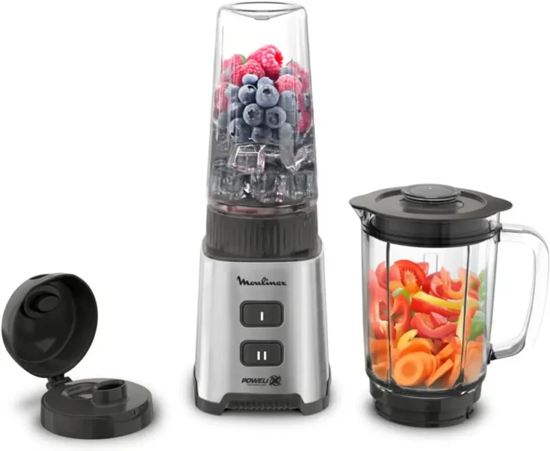 Mini blender Moulinex Original , bol en verre, gourde à emporter, 400 W Moulinex Original LM17GD10