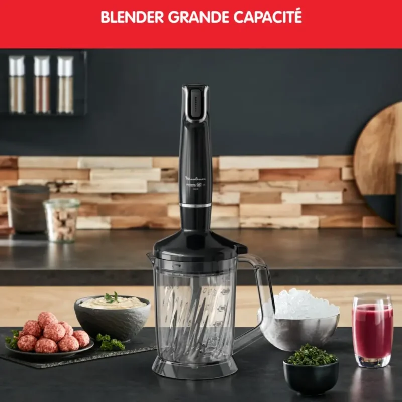 BRAS MIXEUR COFFRET 1000W AVEC 4 ACCESSOIRES ET LAMMES powelix MOULINEX Original DD94L810