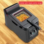 Friteuse classique Tefal Origial Clear Duo Friteuse, Moins de fumee et d'odeurs,Noir, FR600810 – قلاية هوائية تيفال أسود FR600810