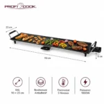 Plaque Grill Plancha 2000W Revêtement Antiadhésif Et Thermostat 5Niveaux Proficook PC-TYG1120 – شواية كهربائية بروفي كوك 2000 واط PC-TYG1120