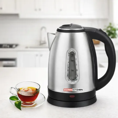 Bouilloire inox sans fil 1.7L 2200W SwissKitchen SK-501