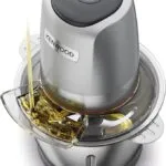 Hachoir inox Électrique 500W Avec Bol Inox 0.6L Et 4Lames Kenwood Original CHP62.700SI – مفرمة لحم كينوود 0.6 لتر 500 واط إينوكس