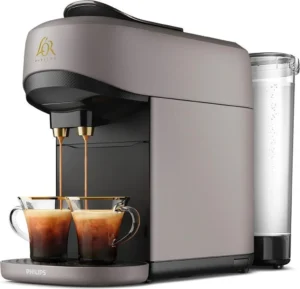 Machine à Café à Capsules  limestone grey Reconnaissance des Capsules Doubles Philips L’Or Barista  Absolu LM9512