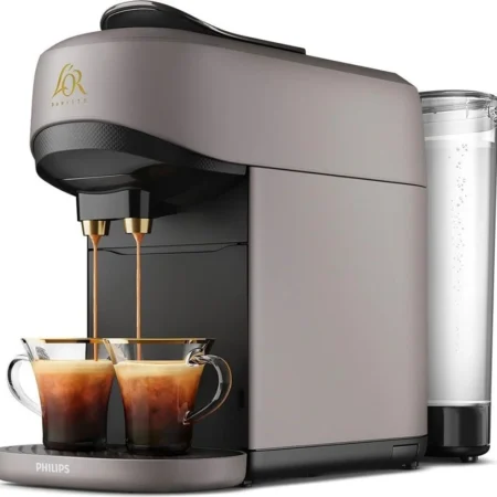 Machine à Café à Capsules limestone grey Reconnaissance des Capsules Doubles Café chaud et Froid Philips L’Or Barista  Absolu Original LM9512