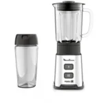 Mini blender Moulinex Original , bol en verre, gourde à emporter, 400 W Moulinex Original LM17GD10 – خلاط كهربائي مولينكس 400 واط زجاج LM17GD10