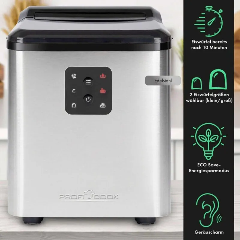Machine À Glaçons Avec Écran LED 1.5l 120W Proficook PC-EWB 1253