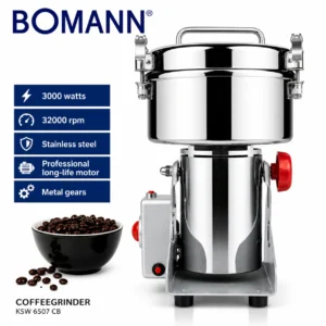 Moulin Professionnel à café et épices 1 KG 3000W  Bomann KSW 6504 CB