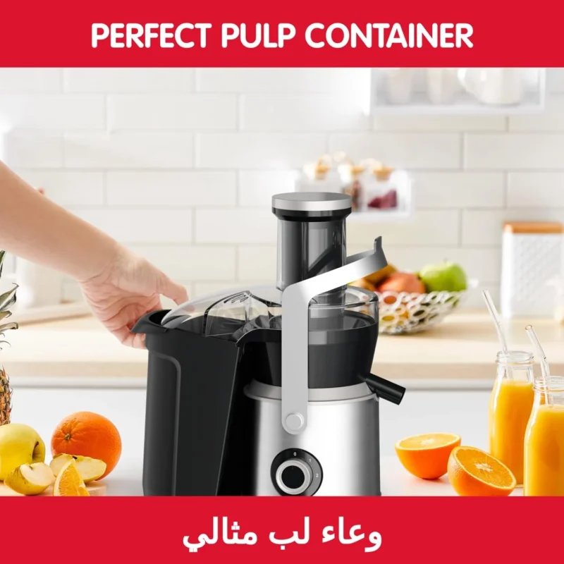 Maison / Cuisine Centrifugeuse De Fruits Et Légumes 0.8L 1000W Avec Large Ouverture 85Mm Et Système Anti-Goutte Nutri XXL Moulinex JU660D30