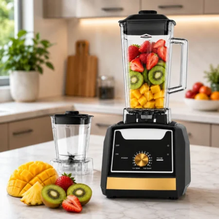 Blender 2 en 1 - 02L 4500W 06 Lames Brendmann BR-104 Noir