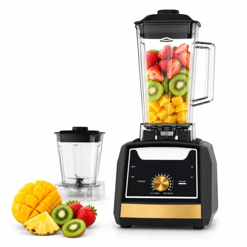Blender 2 en 1 - 02L 4500W 06 Lames Brendmann BR-104 Noir