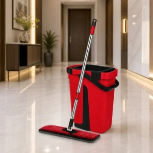 Balai clean magique 2 en 1 avec 2 Recharge Cleantex BM0370 Rouge