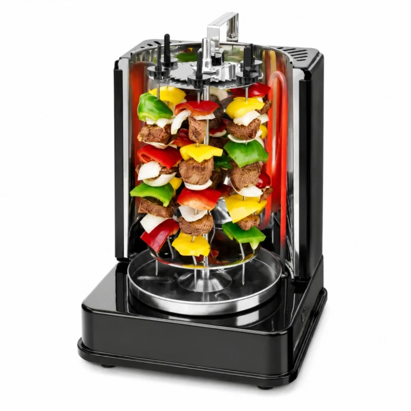 Multi-grill Electrique vertical 3en1 Rôtisserie & Chawarma Bomann DVG 3006 CB