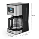 Cafetière Electrique Programmable 12 Tasses 950W Avec Filtre Lavable HALEY HY-2805 – آلة قهوة هالي 950 واط HY-2805