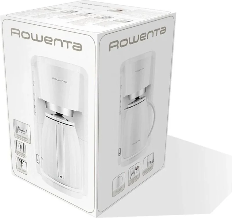 Cafetière À Filtre 850W Avec Verseuse Isotherme 1L Et Système Anti-goutte Et Arrêt Automatique Adagio Rowenta CT380110