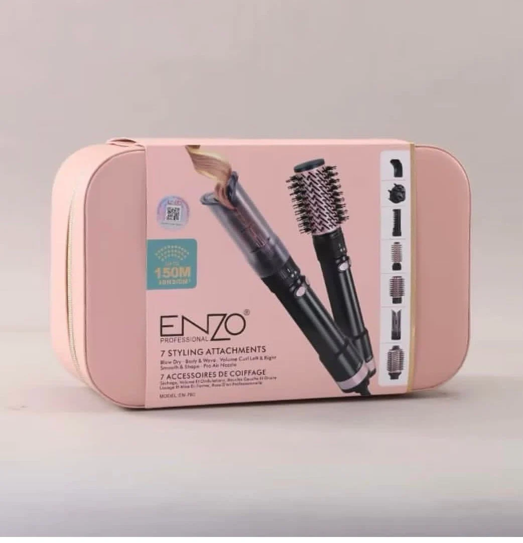 Kit De Coiffage Professionnel 7En1 À 3Réglage De Température Enzo EN-760