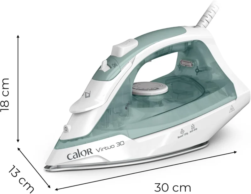 Fer À Repasser À Vapeur 2000W 240mL Avec Chauffe Rapide 30s Et Semelle Céramique Calor FV2C42C0