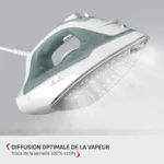 Fer À Repasser À Vapeur 2000W 240mL Avec Chauffe Rapide 30s Et Semelle Céramique Calor FV2C42C0 – مكواة كالور 2000 واط سيراميك FV2C42C0