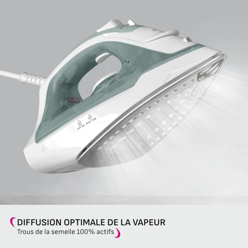 Fer À Repasser À Vapeur 2000W 240mL Avec Chauffe Rapide 30s Et Semelle Céramique Calor FV2C42C0