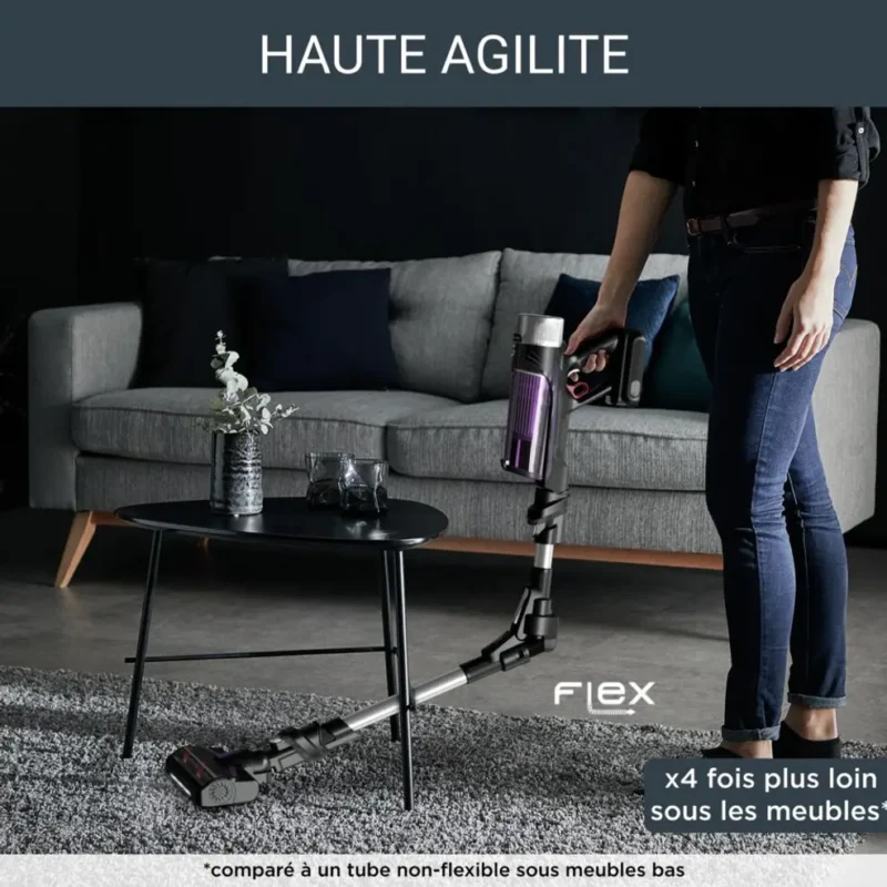 Aspirateur Balai Sans Fil 250W Avec Autonomie de 45 Minutes Et Technologie Avancée Rowenta 9.60 RH2037WO