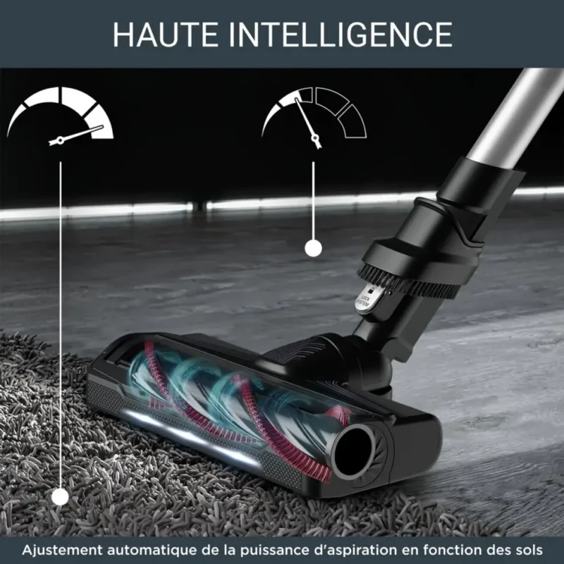 Aspirateur Balai Sans Fil 250W Avec Autonomie de 45 Minutes Et Technologie Avancée Rowenta 9.60 RH2037WO