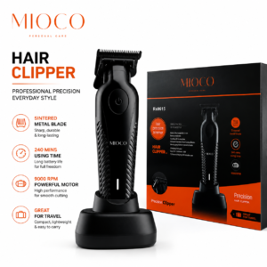 Tondeuse à cheveux professionnelle rechargable 1500MAH Type C -  Qualité 1 er Choix MIOCO RS9615