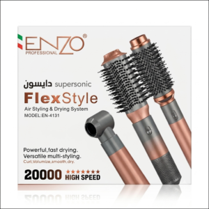 Kit De Coiffage 4En1 1500W Avec Technologie Ionique FlexStyle Enzo EN-4131