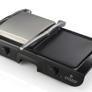 Panineuse & Grill Electrique Cristor Multi-Fonction 2200W Noir Inox KGL612MXB