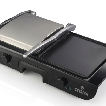 Panineuse & Grill Electrique Cristor Multi-Fonction 2200W Noir Inox KGL612MXB