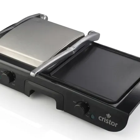 Panineuse & Grill Electrique Cristor Multi-Fonction 2200W Noir Inox KGL612MXB