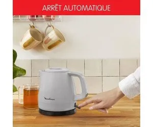 Bouilloire Électrique Sans Fil 2400W 800mL Avec Filtre Anti-calcaire Et Arrêt Automatique Simpleo Moulinex BY153B10