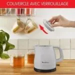 Bouilloire Électrique Sans Fil 2400W 800mL Avec Filtre Anti-calcaire Et Arrêt Automatique Simpleo Moulinex BY153B10 – غلاية ماء كهربائية مولينكس 2400 واط BY153B10