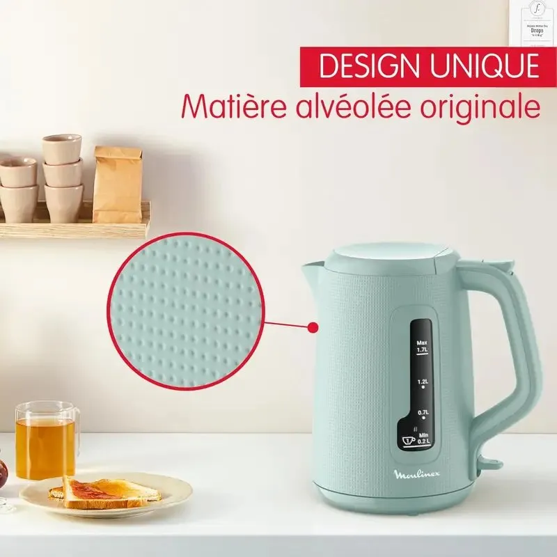 Bouilloire MOULINEX Morning 1.7L -Eucalyptus BY2M1310