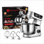 Robot pâtissier professionnel Bergmann – SilverCHEF+ 2000W Modèle BSM 8008S – عجانة كهربائية بيرغمان 2000 واط