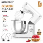 Robot pâtissier professionnel Silvercrest 2000W_10L_ 3 Accessoires TM 1120 – عجانة كهربائية سيلفر كرست