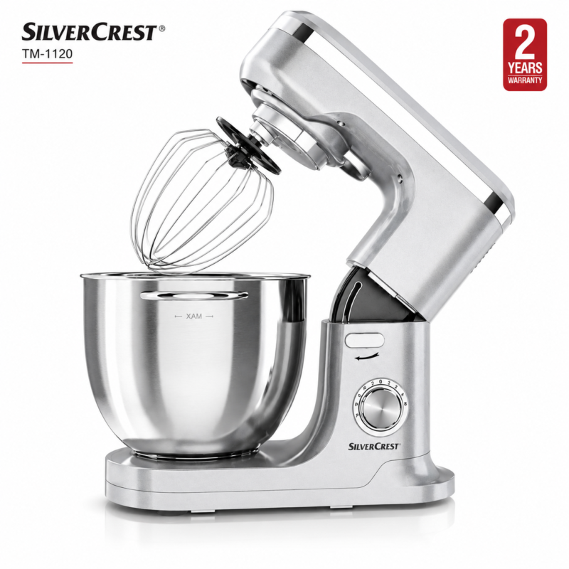 Robot pâtissier professionnel Silvercrest 2000W_10L_ 3 Accessoires TM 1120