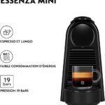 Nespresso De'Longhi Machine à Café Essenza Mini Noir, 19 Bars EN85.B noir – آلة قهوة نسبريسو أسود