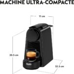 Nespresso De'Longhi Machine à Café Essenza Mini Noir, 19 Bars EN85.B noir – آلة قهوة نسبريسو أسود