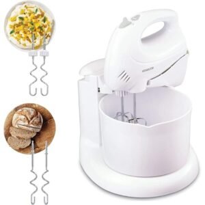 Batteur Électrique À Main Amovible Avec Support Et Bol 6 Vitesses 250w Kenwood HM430